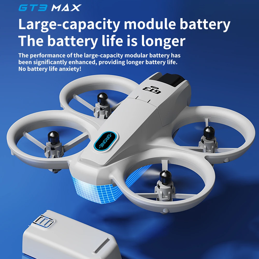 Nuovissimi Droni GPS GT3 con Doppia Fotocamera 8K HD 180° ° Quadricotteri FPV 5G WIFI con Motori Brushless, Evitamento Ostacoli Intelligente, Pieghevoli - immagine 6