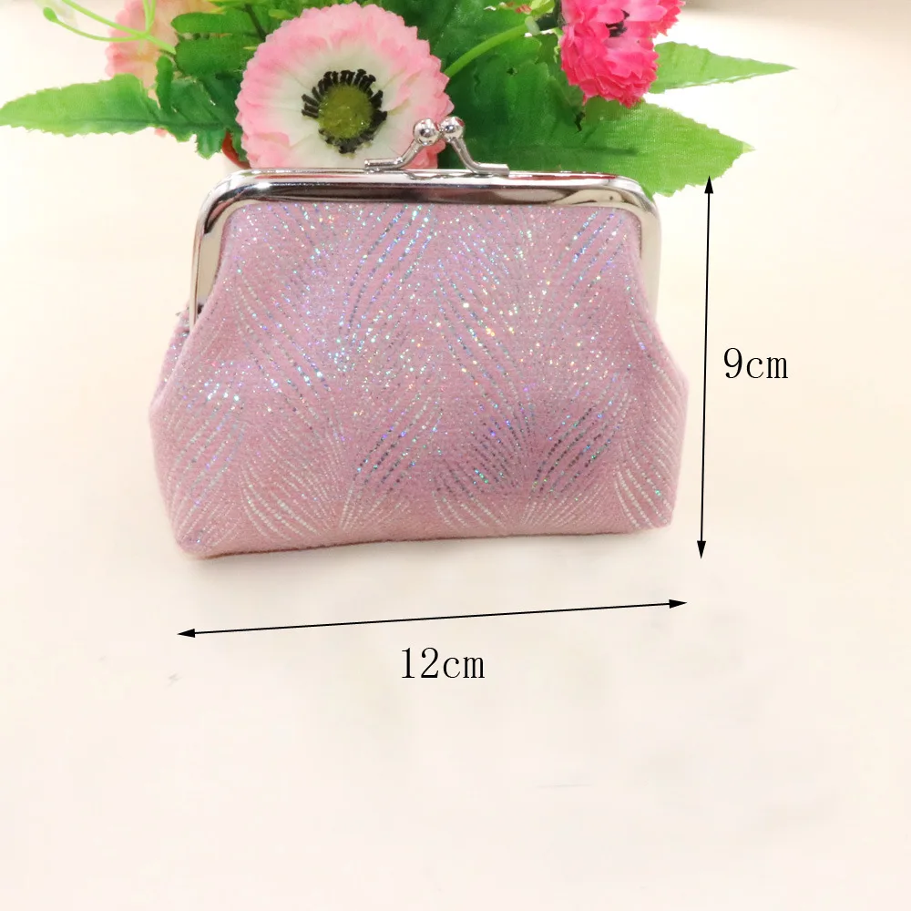 

Fabric Purse Women Cotton Hasp Coin Purse Ladies Wallet Short Card Holder Retro Clip Makeup Bag Female 4-Inch Clip Bag