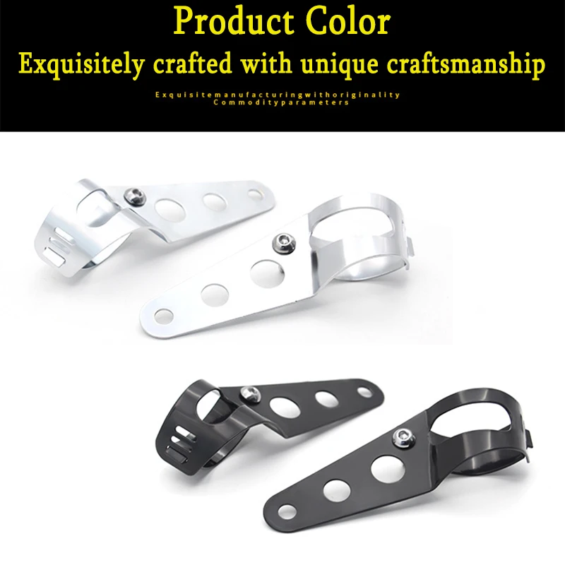 Motorcycle Headlight Mount Bracket Fork Ear Chopper Headlamp Holder Clamp Adjustable 27-36mm 38-48mm Universal motorcycle light bracket motorcycle headlight clamp motorcycle headlight mount