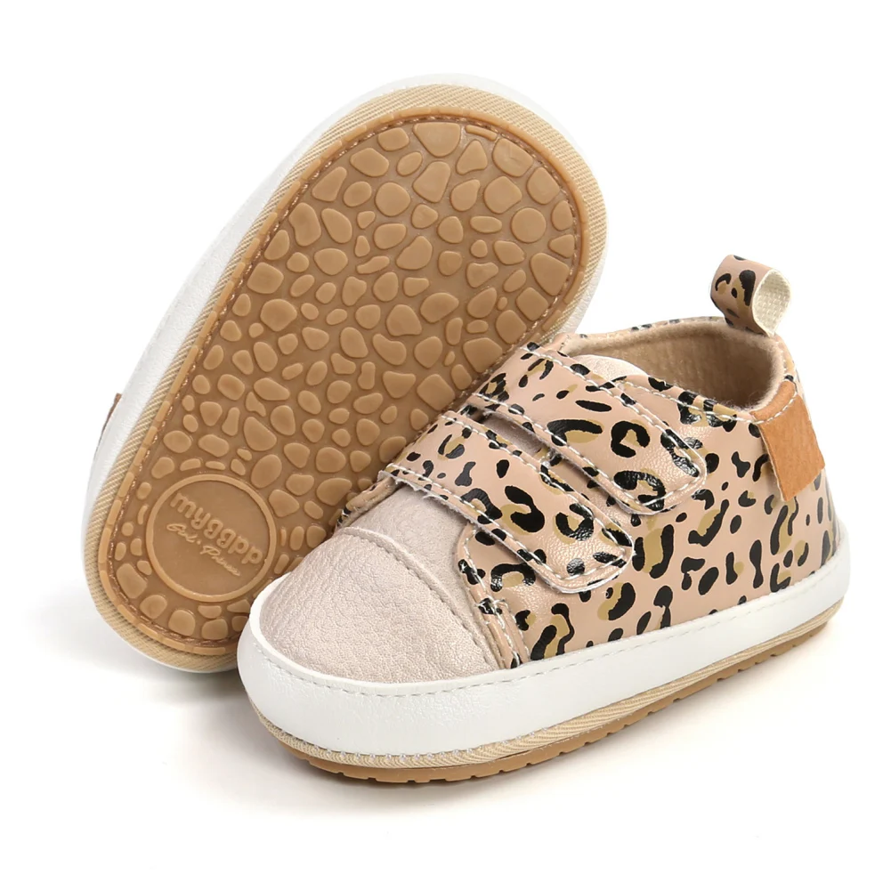 Baby shoes Infant Retro Leather Boys Girls Casual Shoes Multicolor Toddler Rubber Sole Anti-slip First Walkers Newborn Moccasins