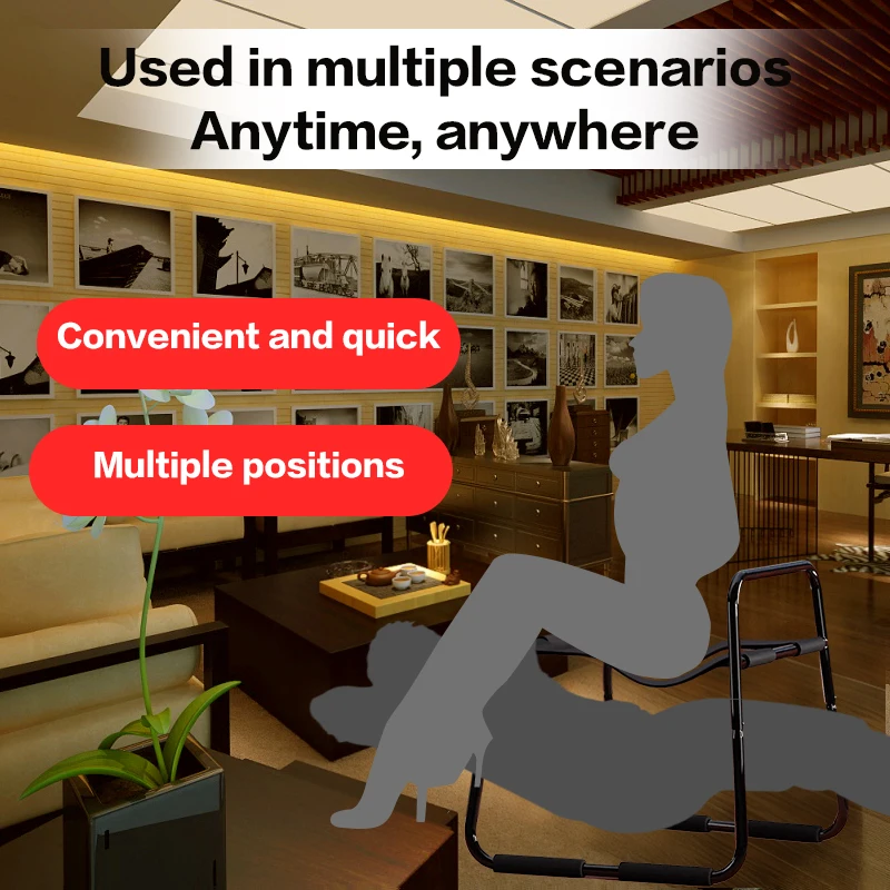 JIUAI Adjustable height sex chair Weightless sex play furniture with armrests for bedroom couple games can hold up to 264 pounds