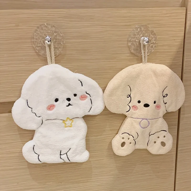 Description Picture 5 of itemKawaii Dog Hand Towel Cute Handkerchief Dinning Table Serviettes Cleaning Cloth for Chkitchen Towel for Hands Bath Hand Towel