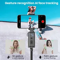 Aochuan AI Smart Gimbal Tripod Selfie Stick Foldable 360° Auto Follow-Up Face Tracking Gimbal All-in-one Phone Holder For phone - Image 4