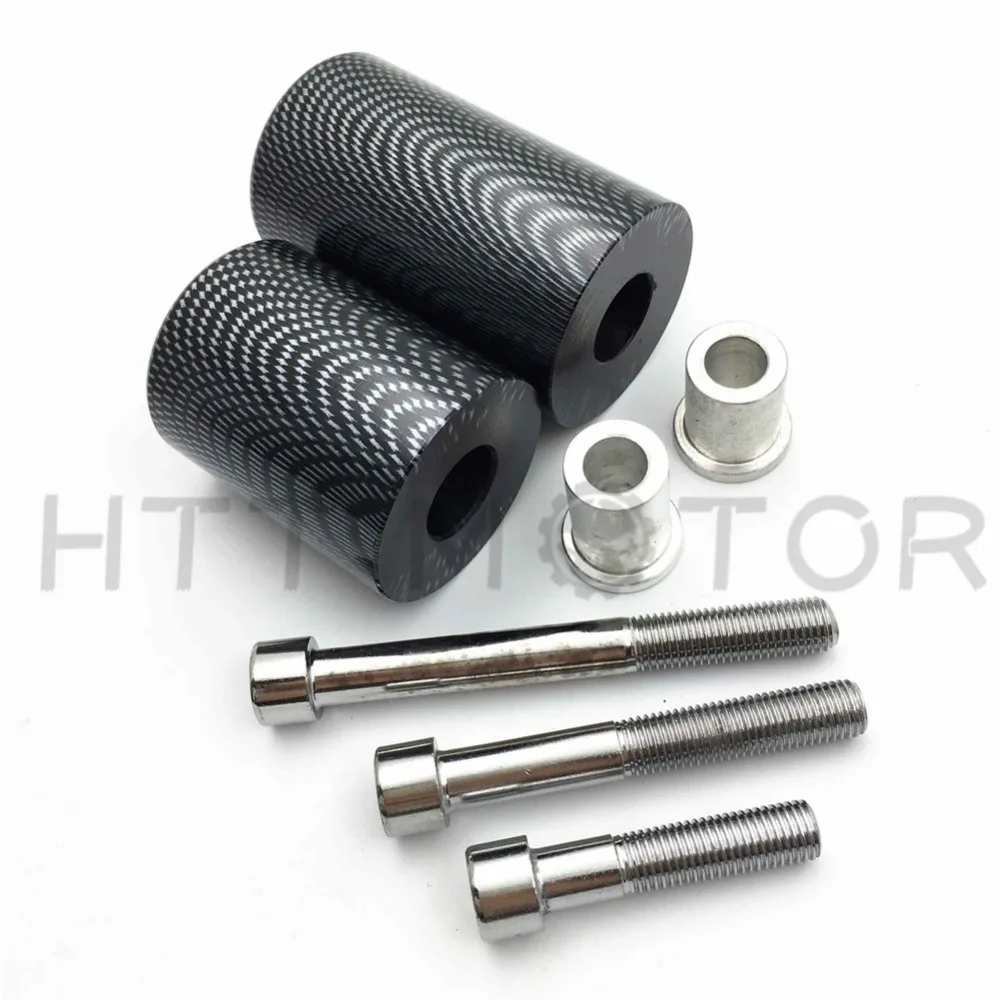 

Aftermarket Free Shipping Motorcycle Parts No Cut Frame Slider Protector for Kawasaki 2007-2008 Ninja ZX-6R ZX6R Carbon Fiber