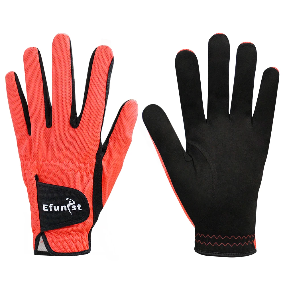 10 Pcs Efunist Golf Glove Men Left Hand Breathable Green 3D Performance Mesh Non-slip Micro Fiber Golf Gloves Supplies Drop Ship