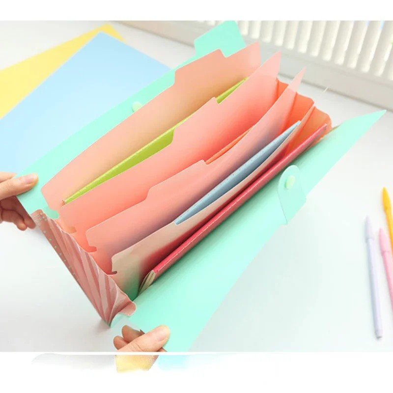 A4 파일 문서 파우치 폴더 거치대 정리함 플래너, 오르간 가방 폴더 재료, 빌 스토리지, 사무실 액세서리 폴더