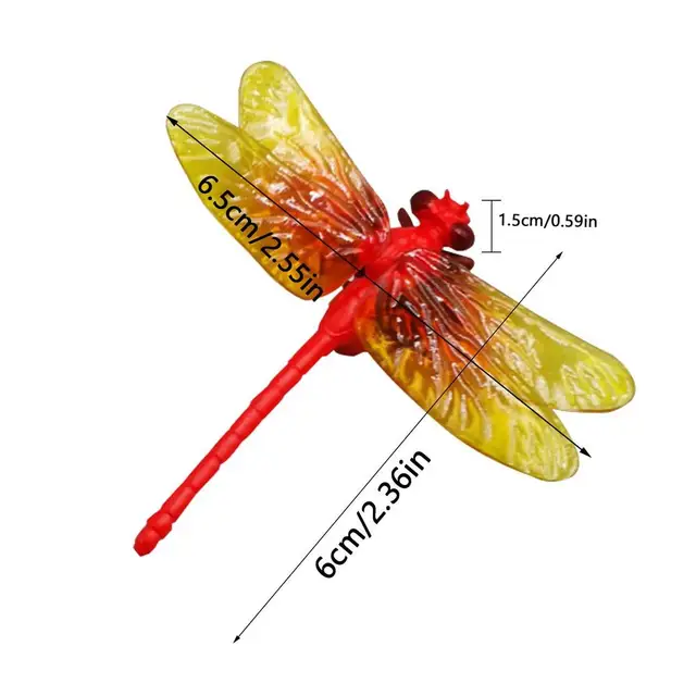 Dragonfly Clip Bug Repellent - 3D Artificial Dragonfly Hat Clips For Indoor & Outdoor Use