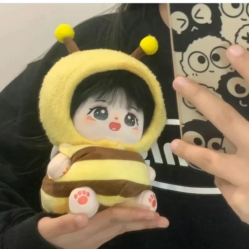 

Kawaii Bee Two Piece Suit for 20cm Idol Cotton Doll Cute Changing Clothes and Hat Set Clothes DIY Collection Gift