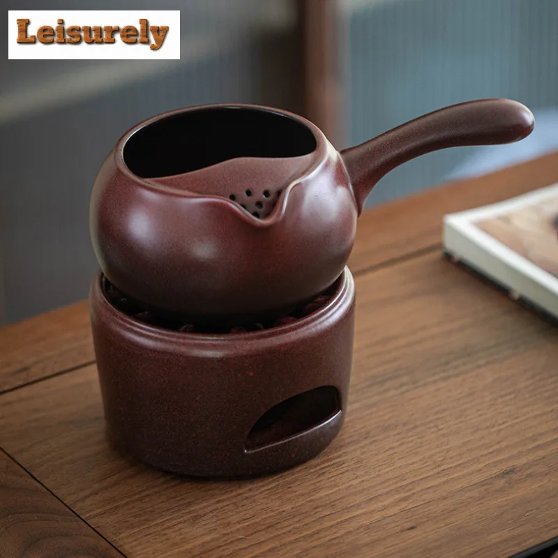 Gear Alcohol Lamp Tea Stove Ceramic Tea Warmer Teapot Heating Base Portable Tea Making Furnace Kung Fu Tea Set Around The Stove