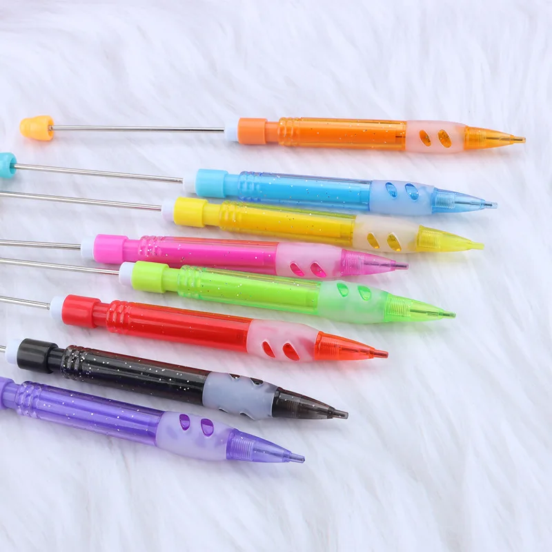 글쓰기용 비즈 연필 구슬, 영원한 연필 연필, 드로잉 DIY 선물, 가정 사무실 학교 용품, 90pcs