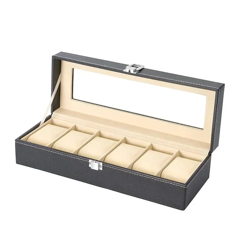 Hot-Sale-PU-Leather-Display-Storage-Collection-Organizer-watch-box-Case ...
