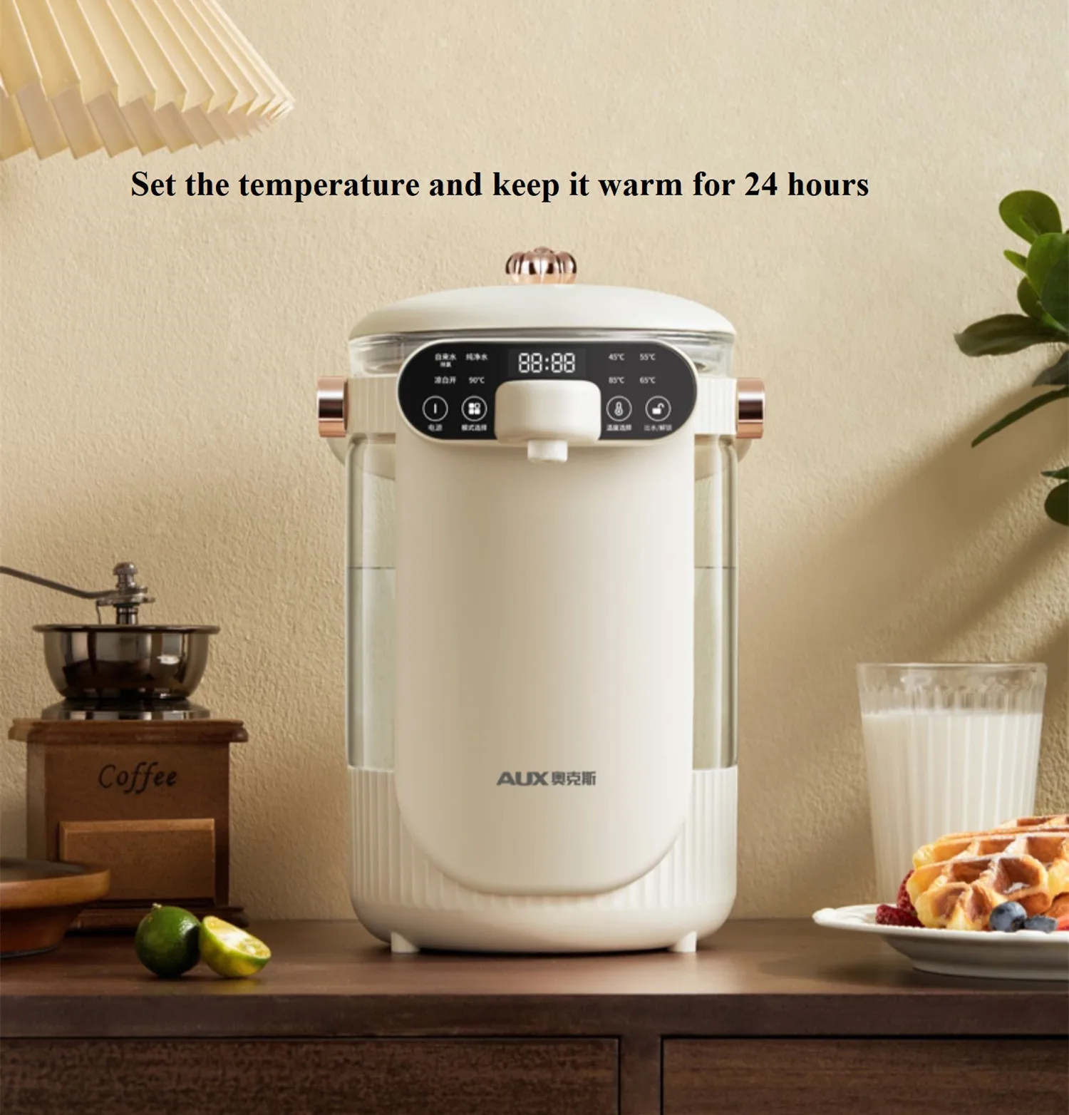 220V 2.5L Electric Kettle Glass Water Boiling Pot Machine Automatic Thermostatic Hot Water Kettle 3