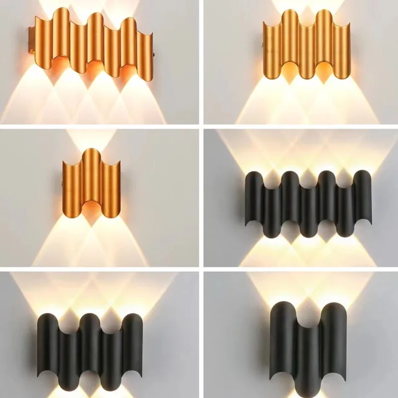 

3W 5W 7W Wall Lamp Gold / Black Wall Light Aisle Stair Decorate Lighting Fixture Bedroom Bedside Lamp Aluminium AC85-265V