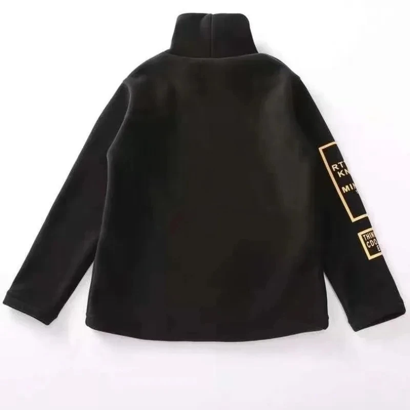 4-12 Years Old Teenager Boys Girls Clothes Casual Autumn Winter Long Sleeve High Neck T-shirt Tops for Boy Children's Clothing 6