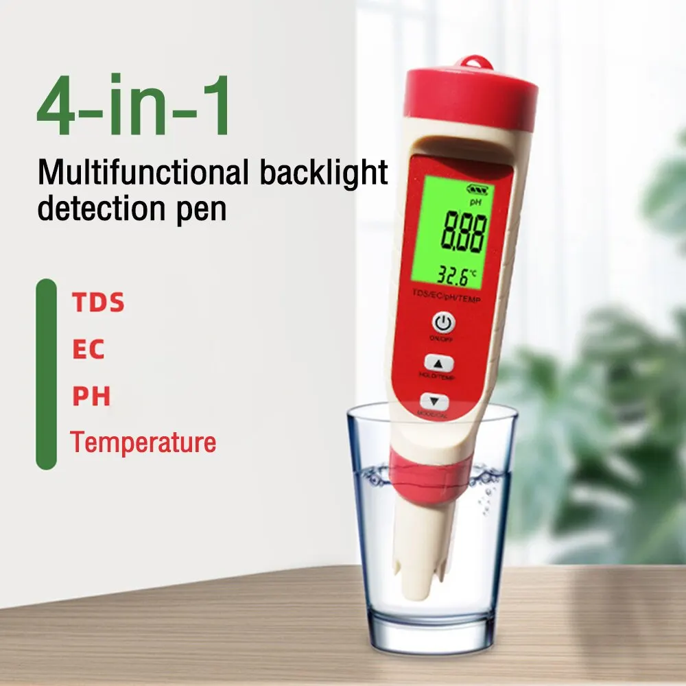 4-in-1-PH-Meter-PH-TDS-EC-PH-TDS-EC-Temperature-Meter-Digital-Water ...