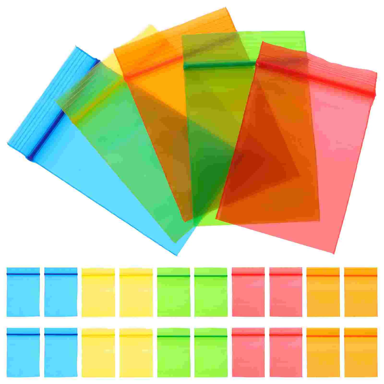

500Pcs Novelty Resealable Bags Sealed Small Bags Jewelry Wrapping Bags Sealed Bags Packing Bags