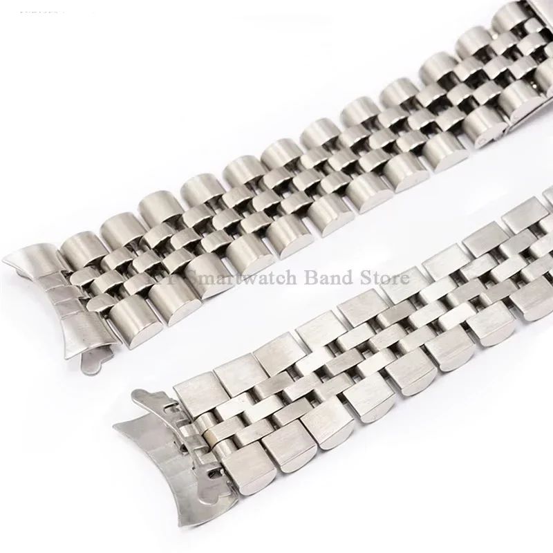 Premium Solid Stainless Steel Luxury Watch Bracelet with Jubilee Curved Design