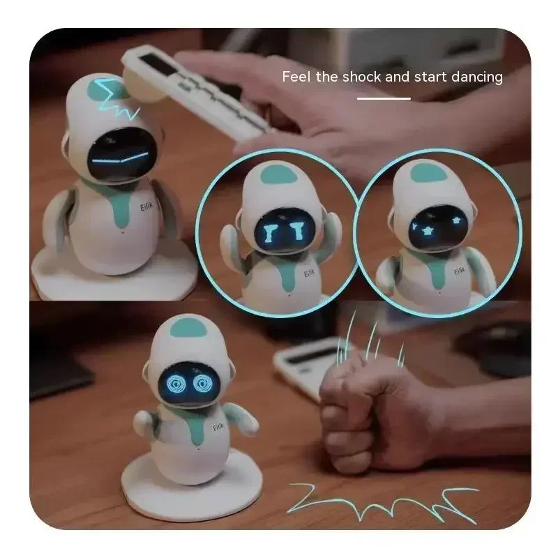 New Eilik Robot Emotional Interaction Smart Companion Pet Robot Electronic Creative Study Desktop Companion Christmas Toys Gifts