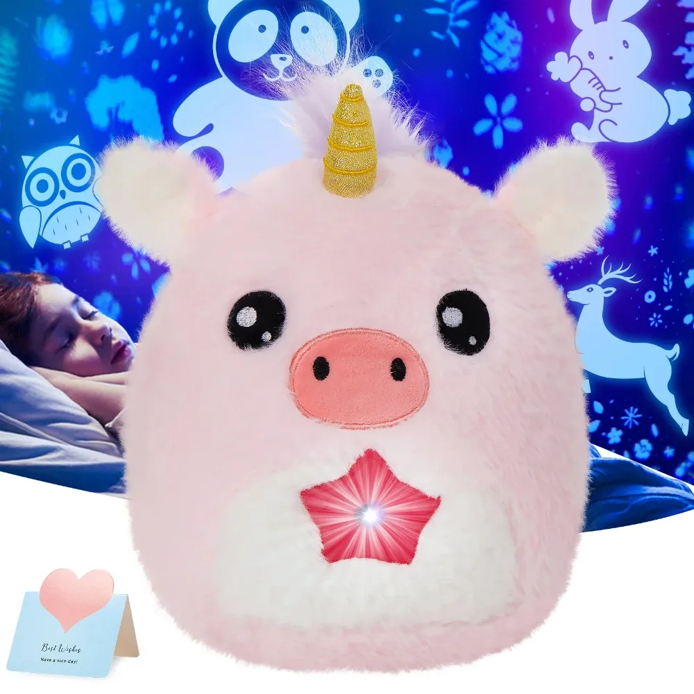 Rainbow Unicorn Pillow Pillow Pet Light Up Ceiling Jumbo Dream