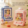 Automatic Doll Machine Toy for Kids Mini Cartoon Coin Operated Play Game Claw Crane Machines with Light Music Children Toy Gifts 3