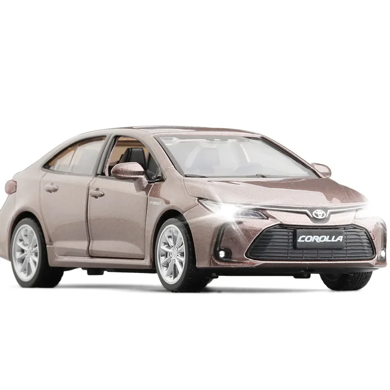 Chengzhen 1:32 TOYOTA Corolla Hybrid Alloy Car Die Cast Toy Car Model Sound and Light Children's Toy Collectibles Birthday gift 5
