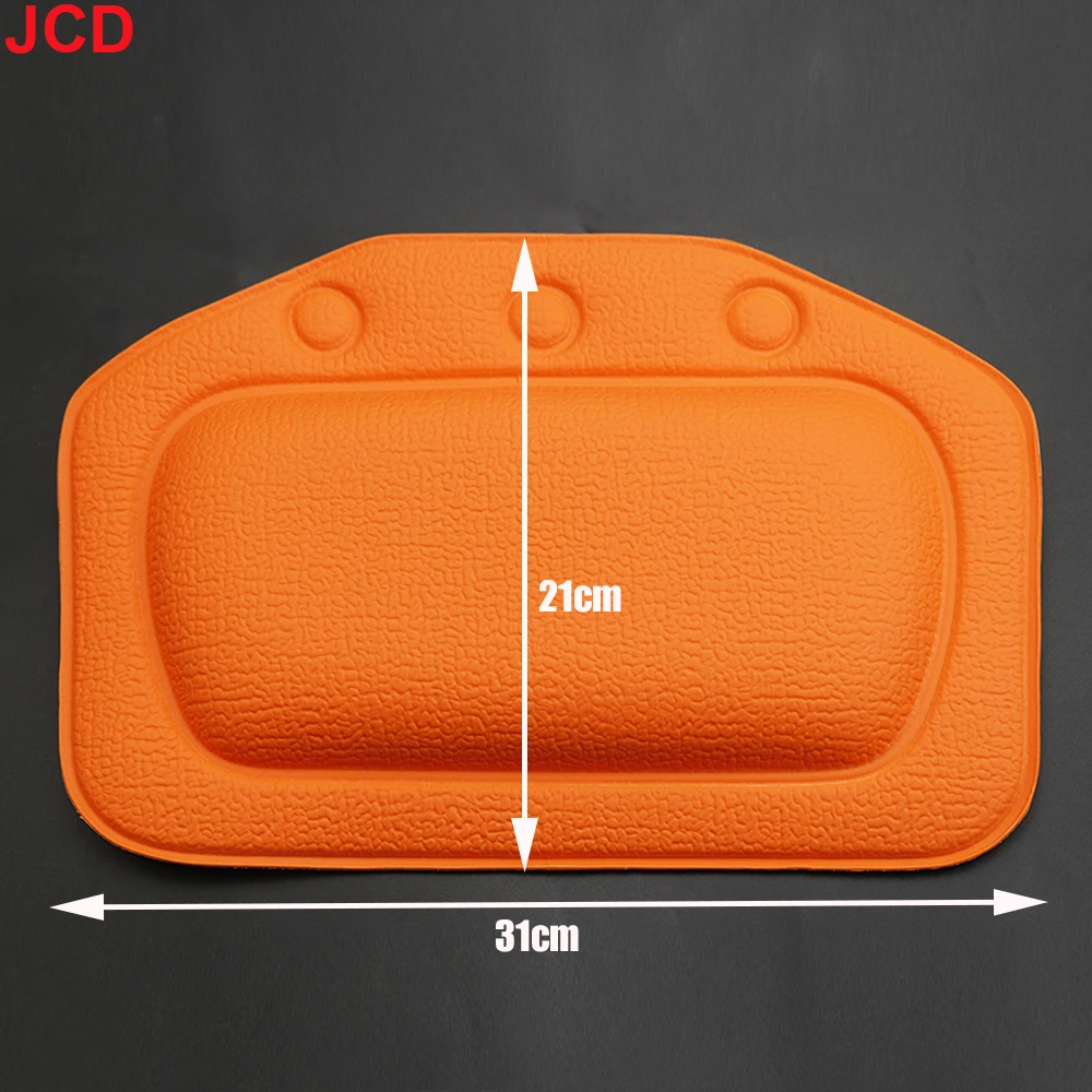 Bath Pillow JCD 1pcs Bath Accessories Soft Headrest Bathroom Supplies SPA Bath Pillow 21*31cm Neck Bathtub Cushion With Suction Cup PVC
