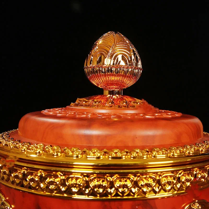 Tibetan Brown Toba Jar Food Bottle Organizer Tantric Metals Handicraft Buddhist Auspicious Tribute Home Gift Desktop Decorative 5