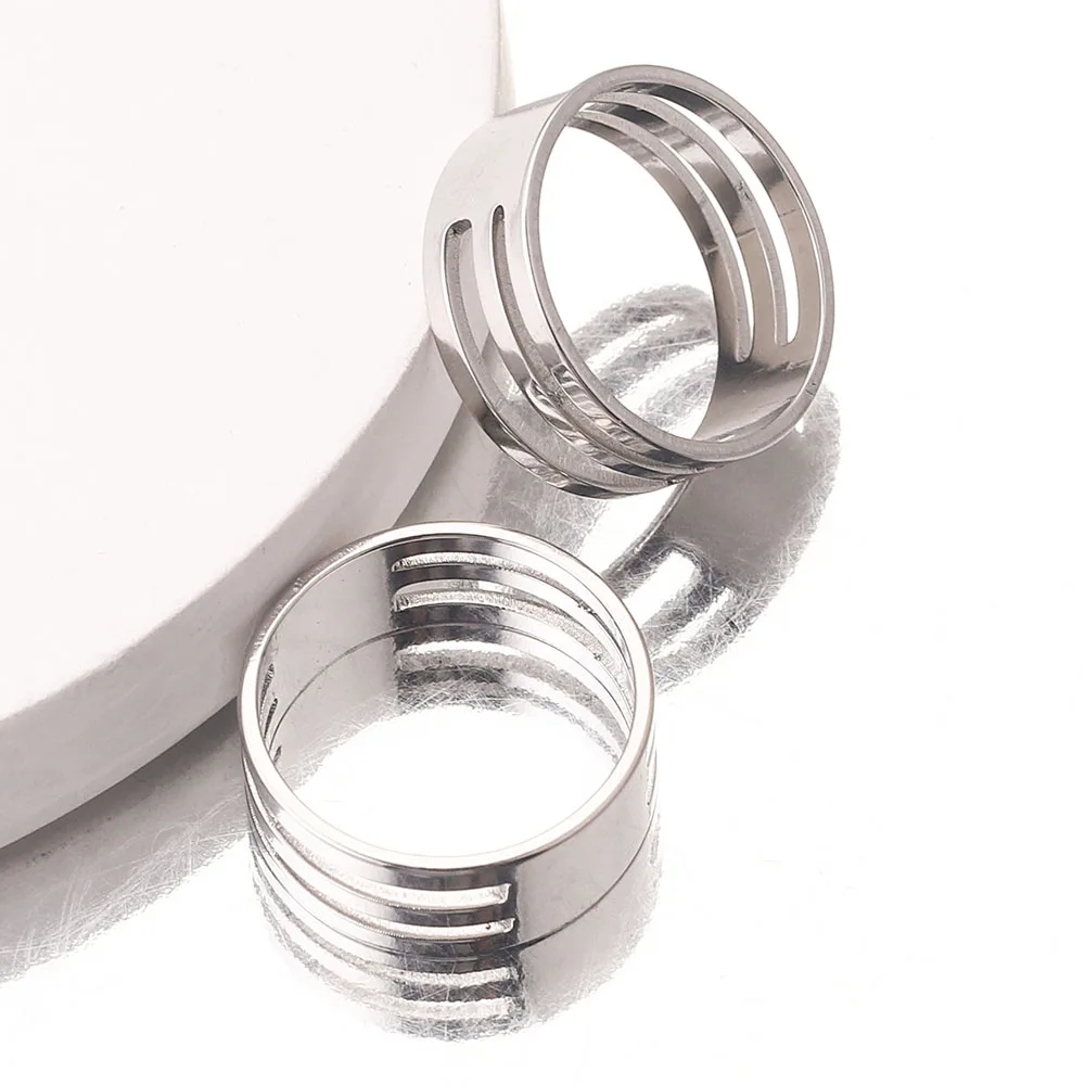 1 pcs Stainless Steel Jump Ring Opening Closing Finger Round Circle