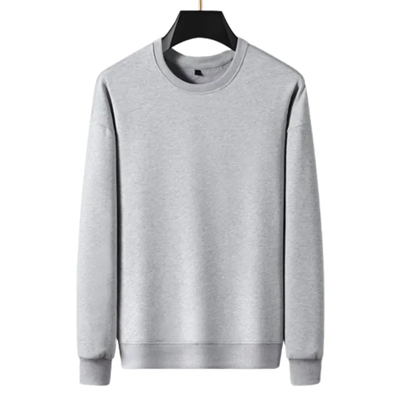 Elegant Fashion Harajuku Slim Fit Ropa Hombre Loose Casual All Match T-shirts O Neck Insert Pure Cotton Long Sleeve Sweatshirt