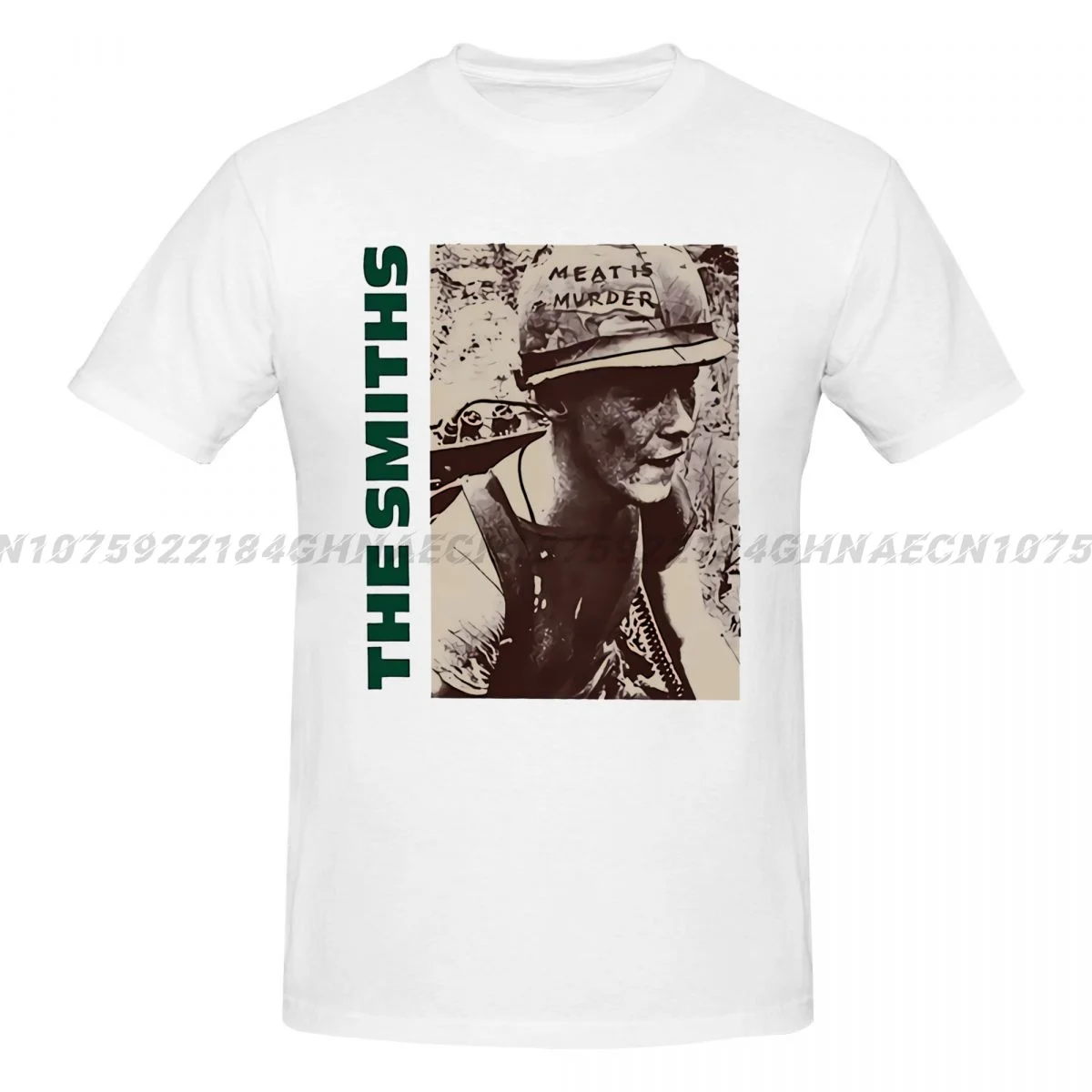 Vendita Superiore The Smiths Meat Is Kill Morrissei Marr 1985 Punk Rock Band Vintage T-Shirt Cotton Men T Shirt New Tee Tshirt