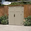 Cubic Feet Vertical Storage Shed with Durable Plastic Construction, Multiple Wall Panels and Ample Space for Outdoor Storage 4
