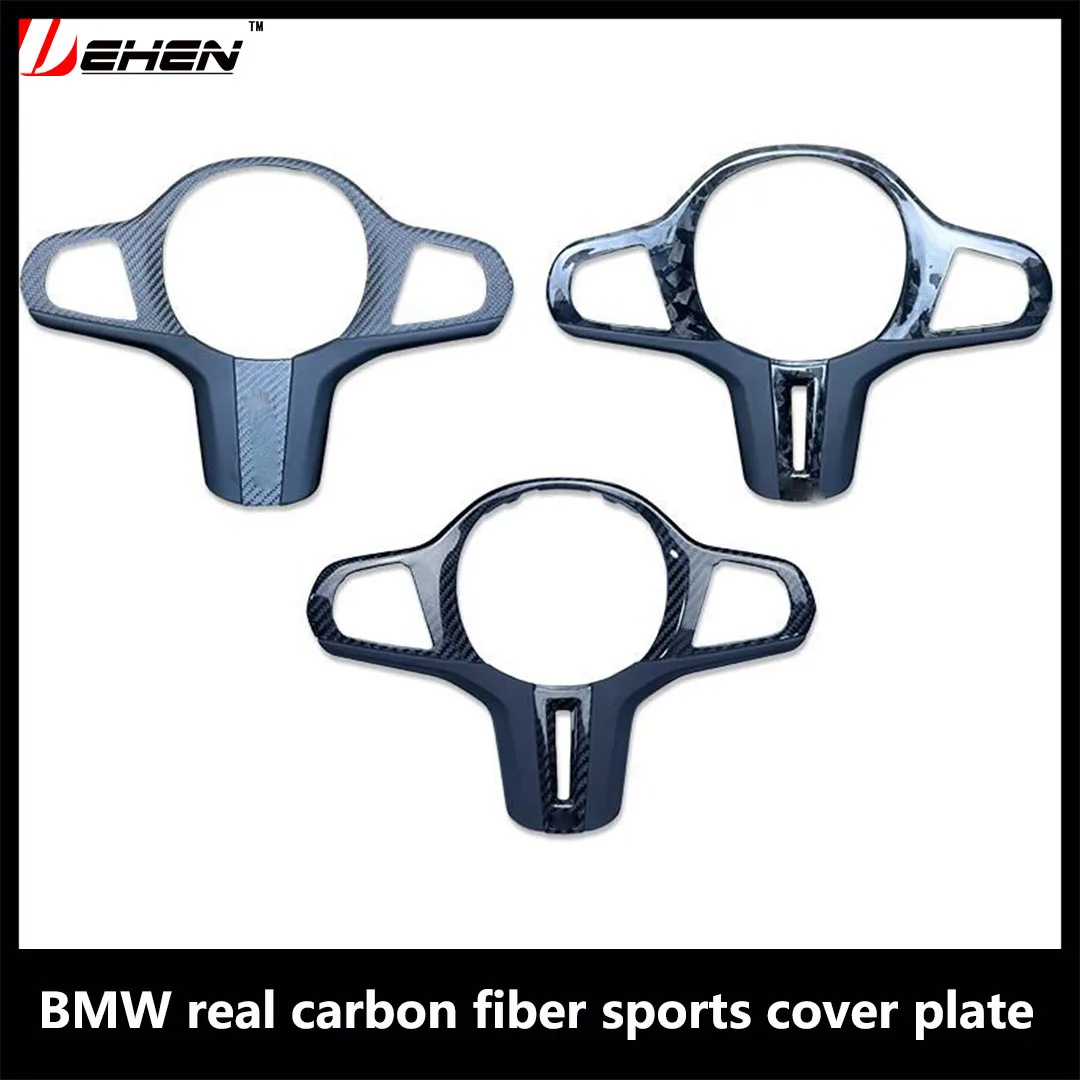 

Carbon Fiber Steering Wheel Cover Trim Decor For BMW 5 6 7 8 Series Sport X3 X4 X5 X6 X7 G01 G02 G05 G06 G07 G08 G30 G32 G14 G15