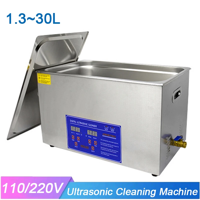 

1.3/2/3/6/10/15/22/30L Household Ultrasonic Dishwasher Ultrasound Cleaner Digital Washer Sonicator Bath for Vegetable Fruits