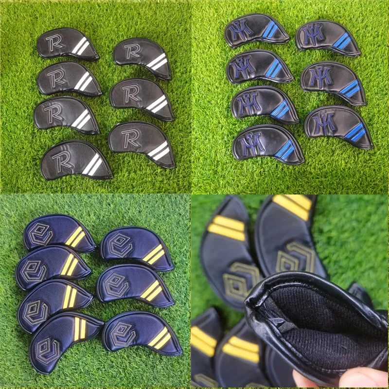 Golf Iron Cover With Magnetic Closure PU Irons Set Covers 4-9 P 7pcs