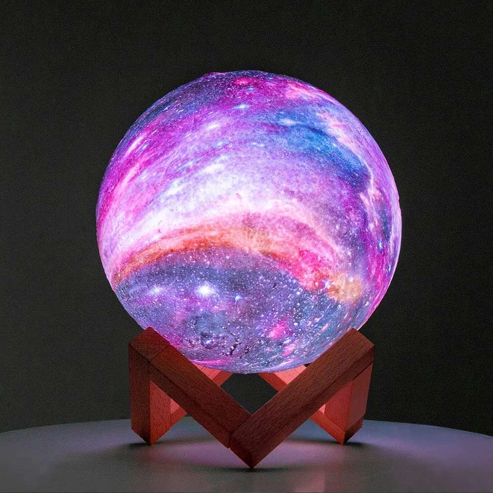 Lampe LED 3D en forme de galaxie, luminaire décoratif d'intérieur, idéal comme cadeau d'anniversaire pour une fille, un garçon ou une femme