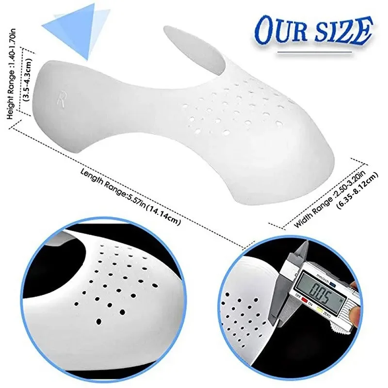 1 pair New Shoe Care Sneaker Anti Crease Toe Caps Protector Stretcher Expander Shaper Support Pad Shoes Accessories