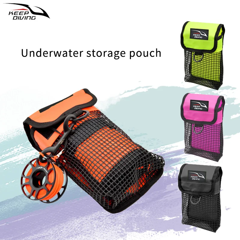 Scuba Diving SMB Signal Tub Reel Snap Sausage Buoy Accessory Storage Bag Mesh Underwater Gear Equipment Holder Carry Pouch scuba diving accessories scuba diving spool scuba diving buoy