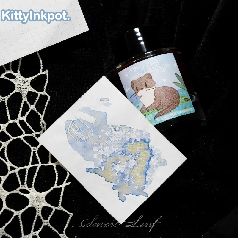 KiityInkpot 52 색상 5ml 쉰 만년필 잉크 비탄소 유리 딥펜용 JINHAO Hongdian 학교 미술 용품 ??문구용품