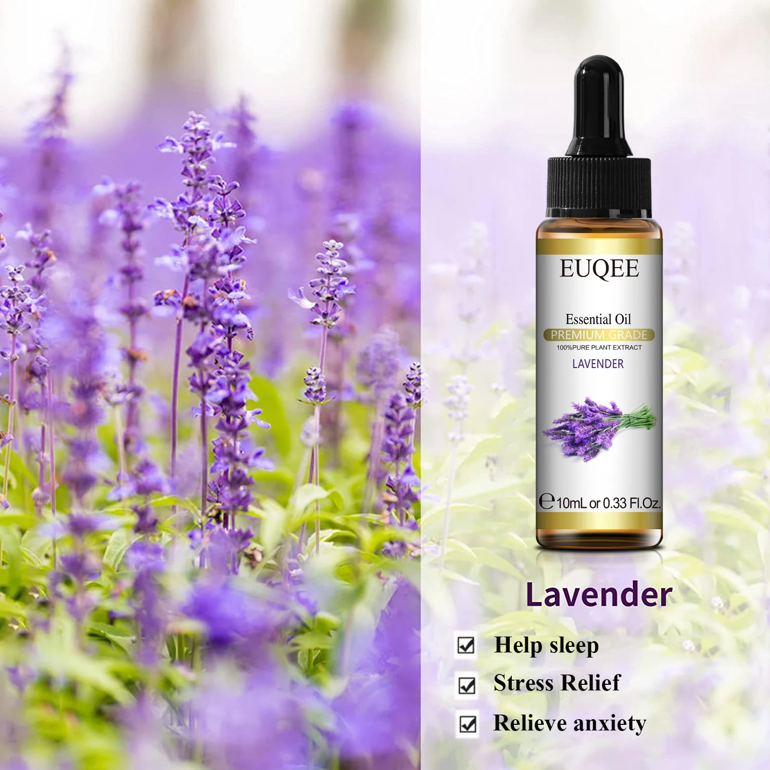 EUQEE Pure Essential Oil Lemon Eucalyptus Neroli Lavender Vanilla  Sandalwood 10ml Aroma Oils with Dropper For Diffuser Humidifie - AliExpress