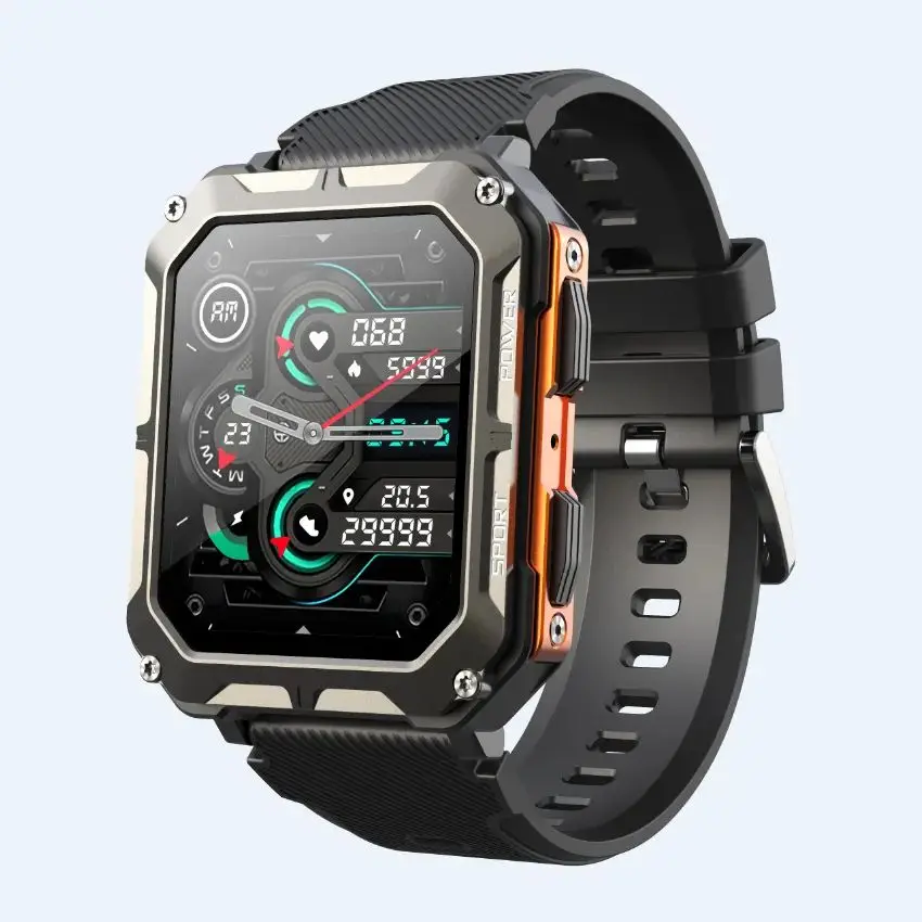 Cubot-smartver Esporte Impermeável para Homens C20 Pro 1.83 Ip68 Frequência Cardíaca Rastreador de Fitness Monitor de Saúde 24h Chamada Telefônica