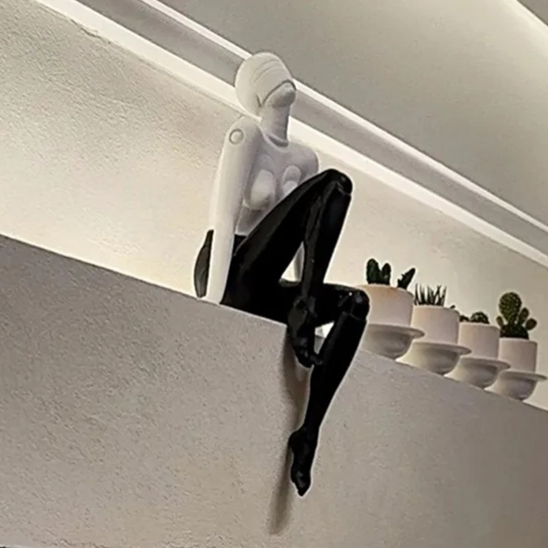 Modern Figurines Minimalism Art Miniatures Luxury Creative Ornaments for Bedroom Aesthetic Room Decor Original and Funny Gifts - 5