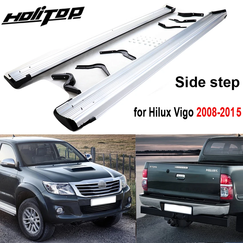 Running Board Side Steps Side Bar For Toyota Old Hilux Vigo 20072015