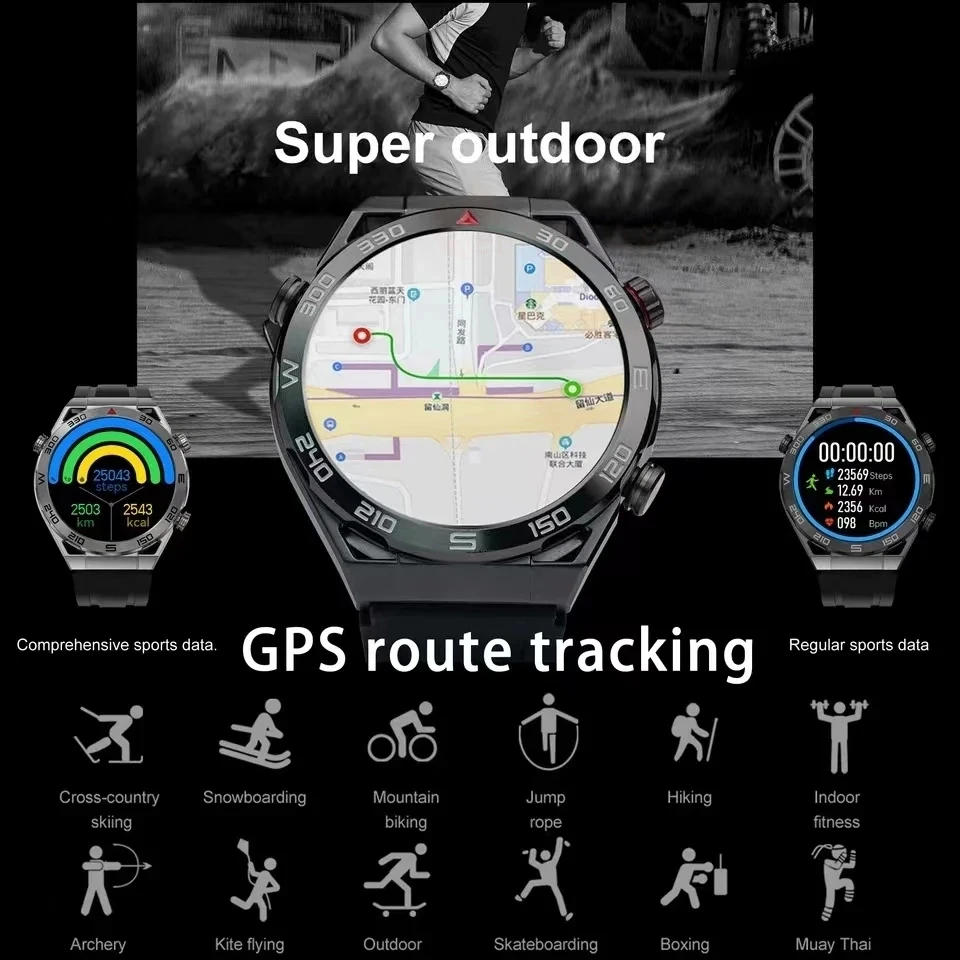 2023 New NFC ECG + PPG Bluetooth Smartwatch z funkcjฤ
dzwonienia lokalizator GPS Motion bransoletka Fitness do Android IOS zegarka NFC inteligentny