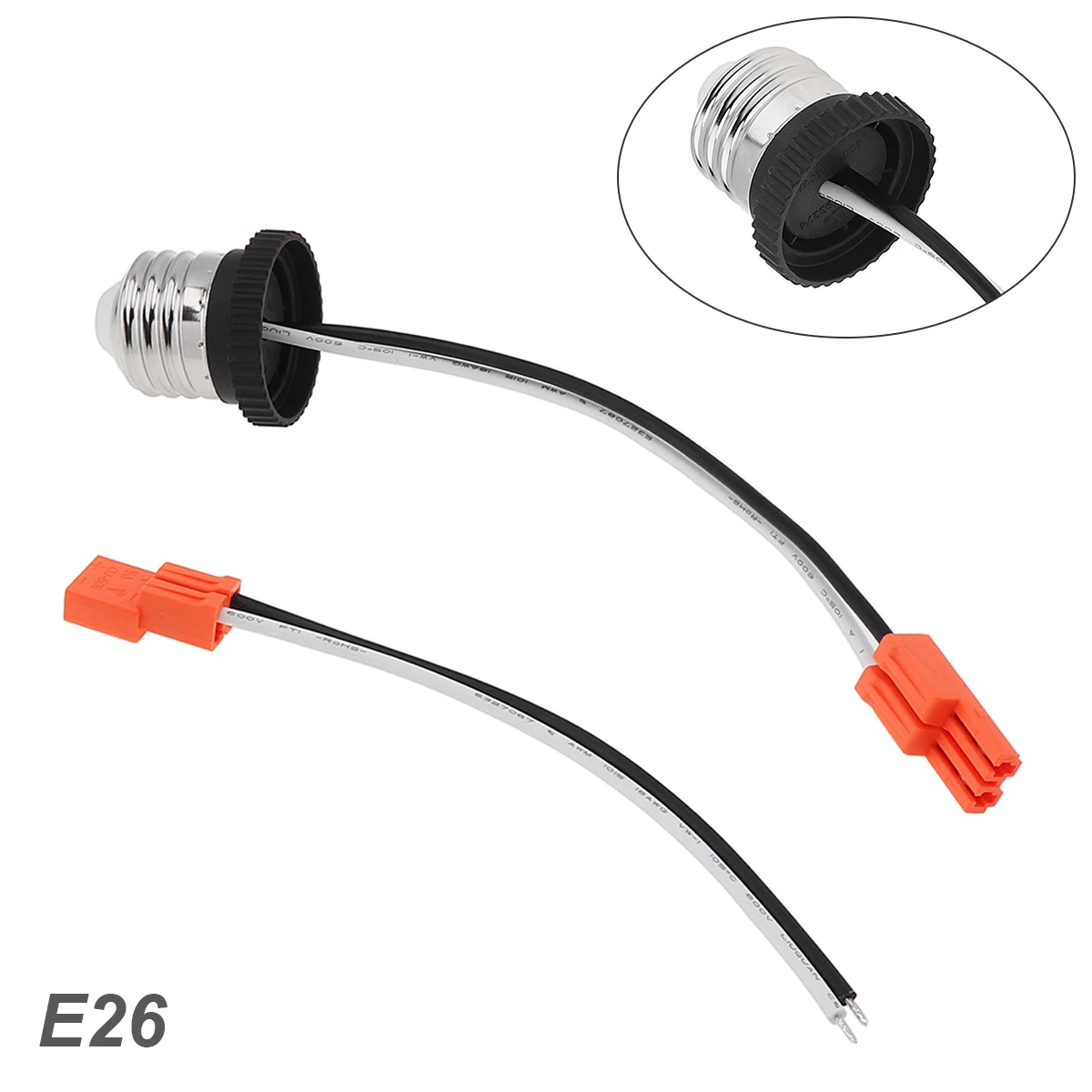 E26 Sockel adapterst ecker mittlere Basis stecker schraube in Glühbirnen fassung Pigtail für LED-Decken leuchten Down light