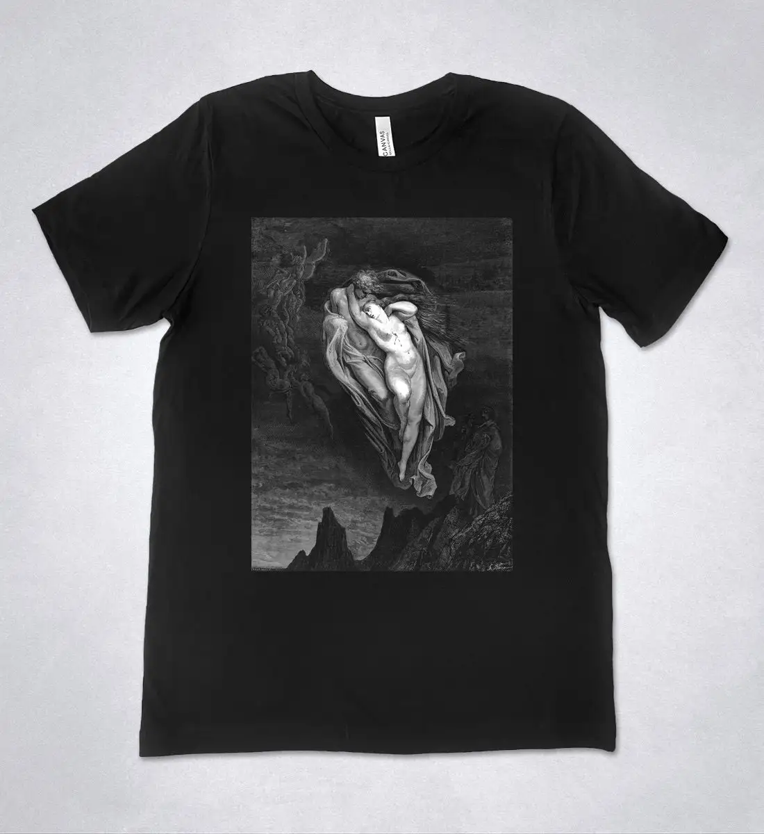 T-Shirt Gustave Dore The Divine Comedy Inferno Gustave