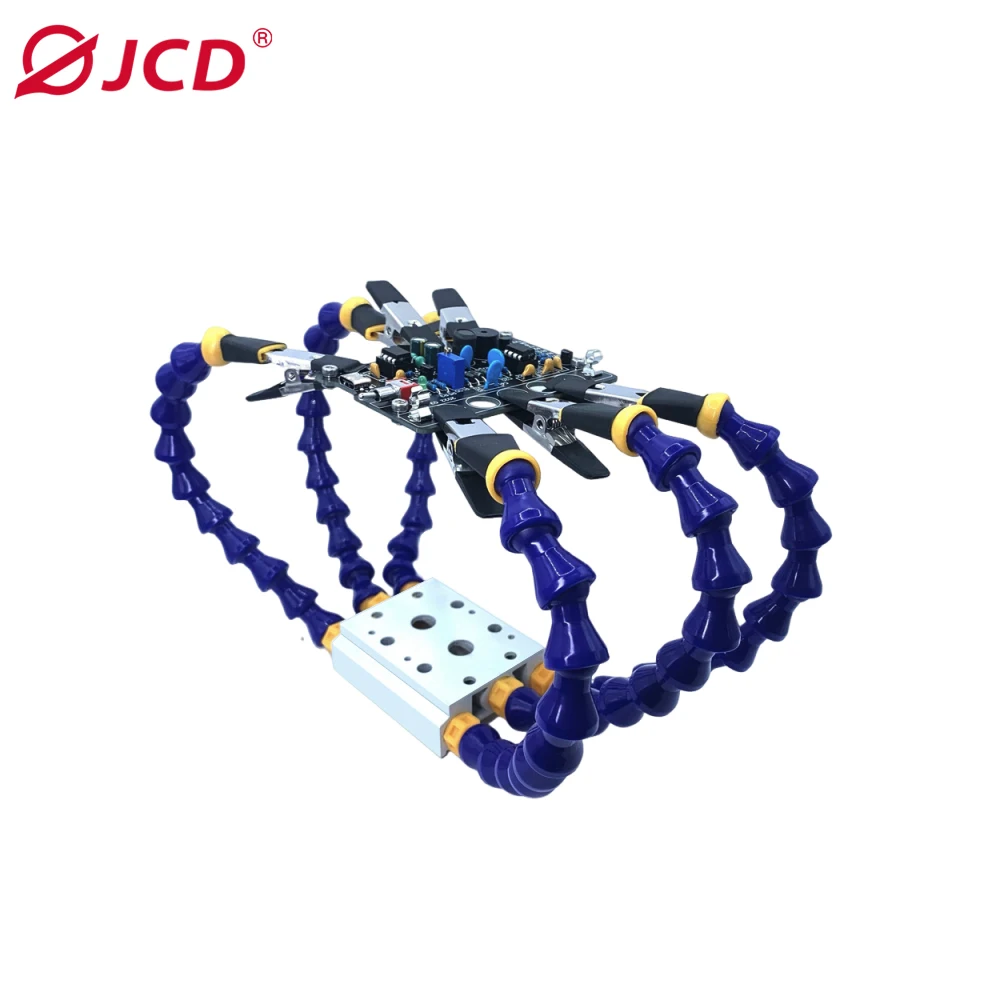 Helping Hands Third Hand Soldering Tool PCB Holder Flexible Arms with Table Clip Crafts Jewelry Hobby Workshop Helping Station