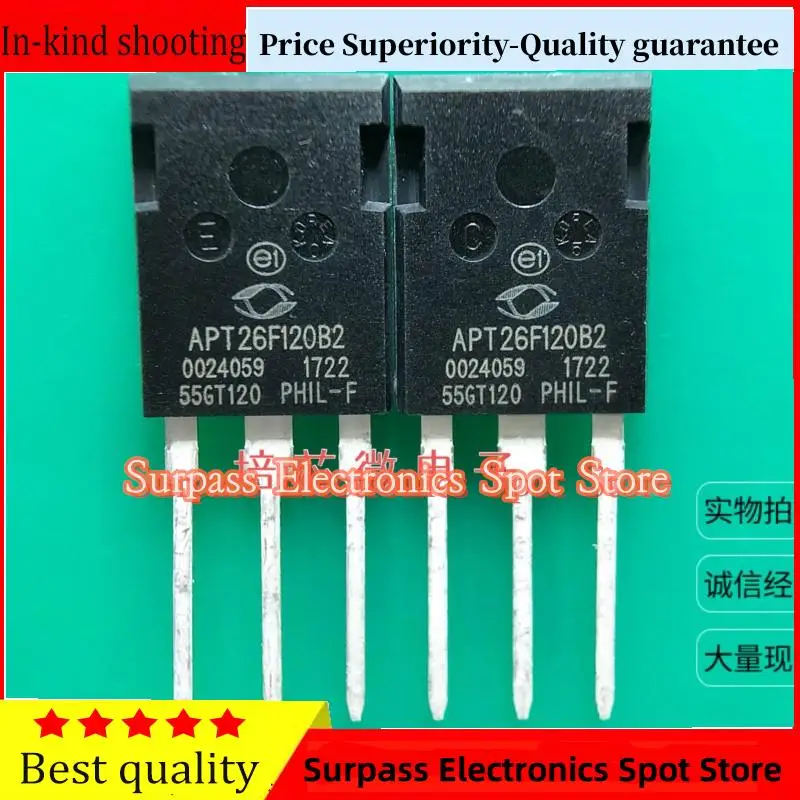 

10PCS-100PCS APT26F120B2 TO-247 MOS 27A 1200V Price Superiority-Quality guarantee