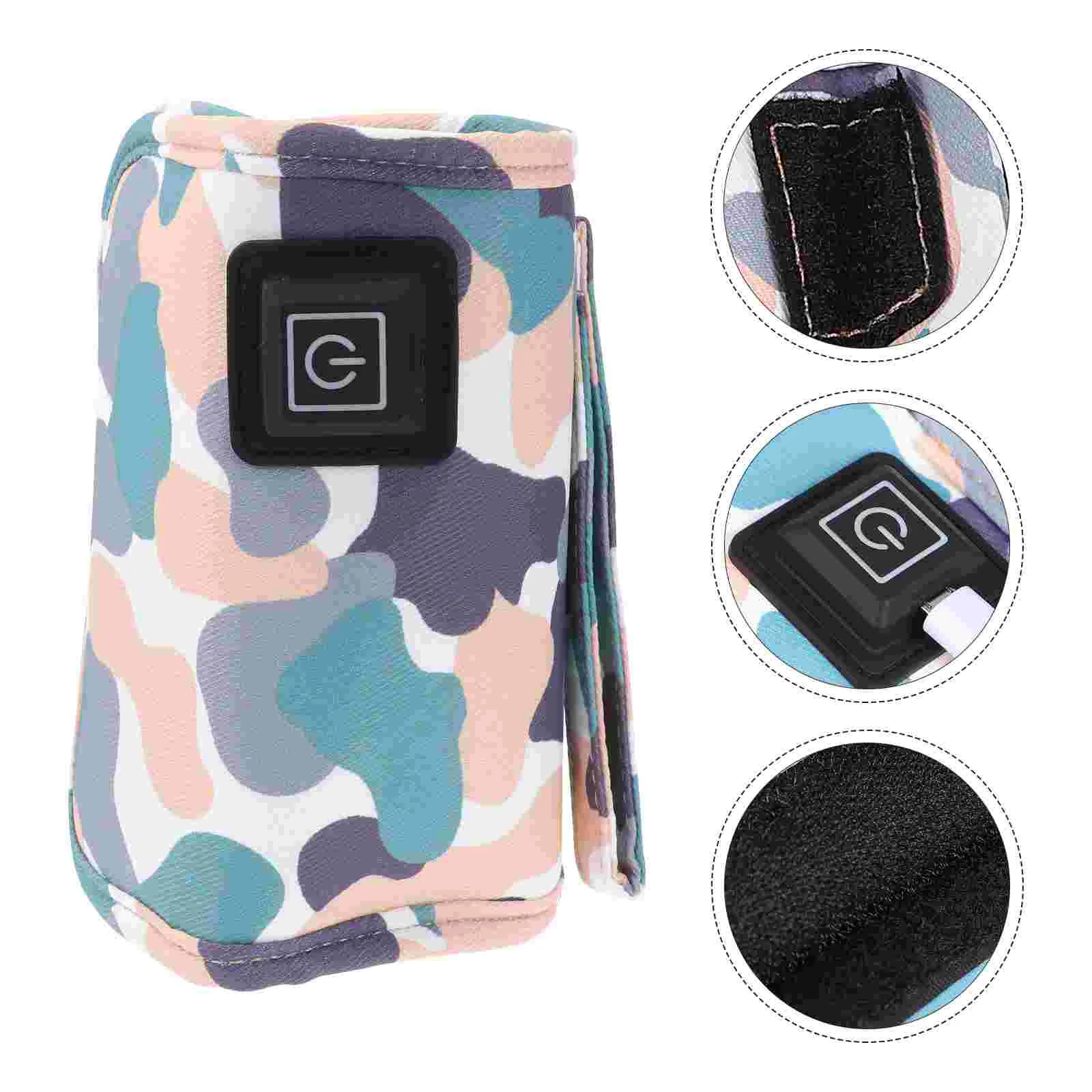 

Portable Heater Baby Bottle Warmer USB Adjustable Sleeve Cover Purple Newborn Travel