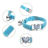 Heart Charm and Bell Cat Collar Safety Elastic Adjustable with Soft Velvet Material 8 Colors Pet Product Small Dog Collar 4