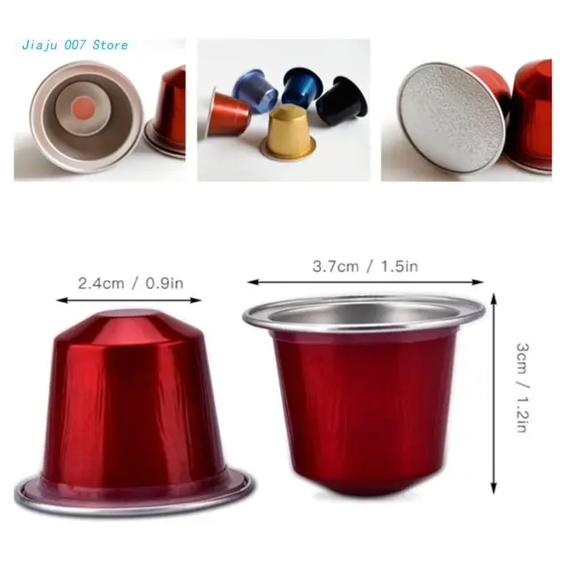 C9Ga 100Db Üres Alumínium-Fólia Kávé Kapszula Fedéllel Kávézó Kávéfőző Szerszám - Image 6